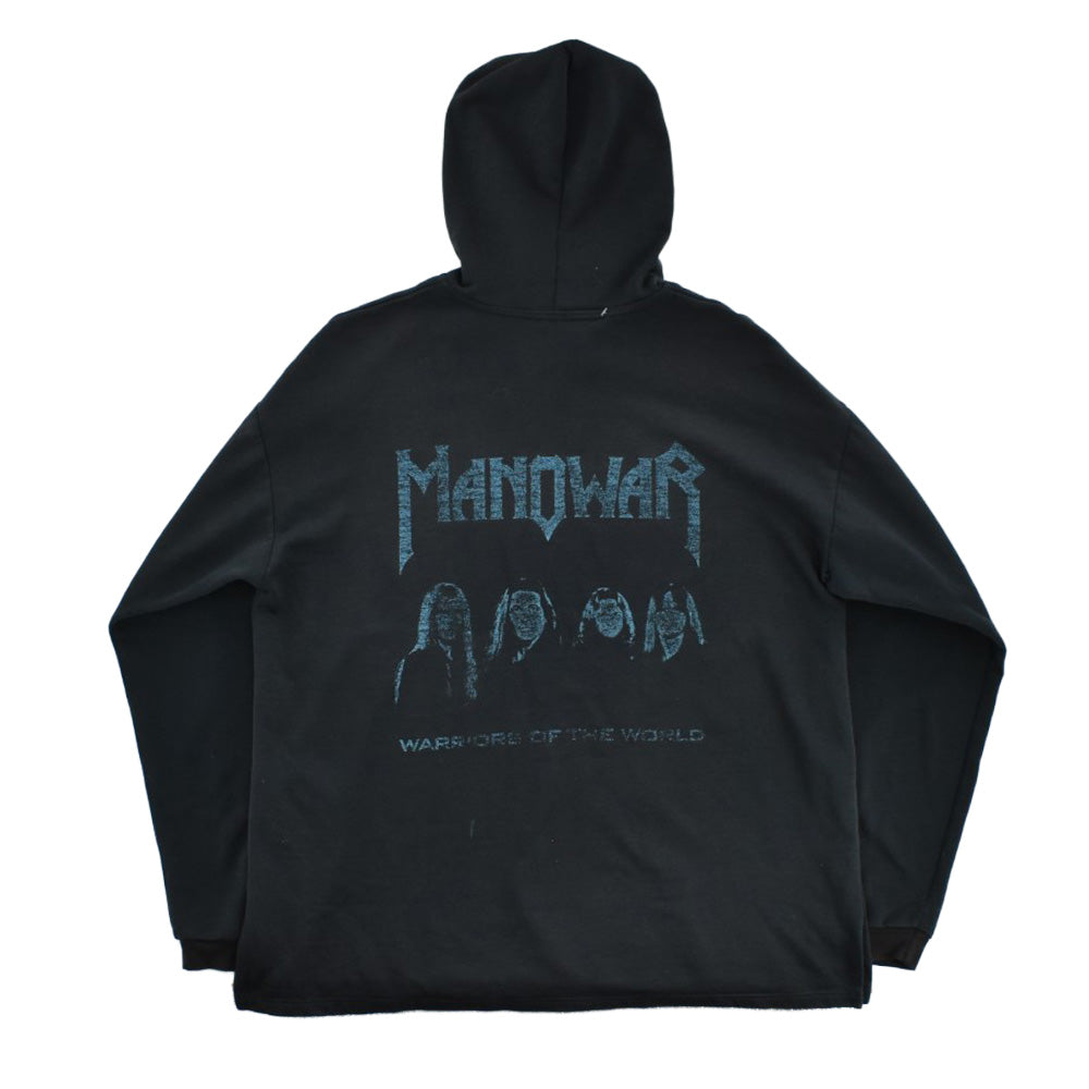 Y2K MANOWAR "WARRIORS OF THE WORLD" スウェット ロックフーディー 260403H