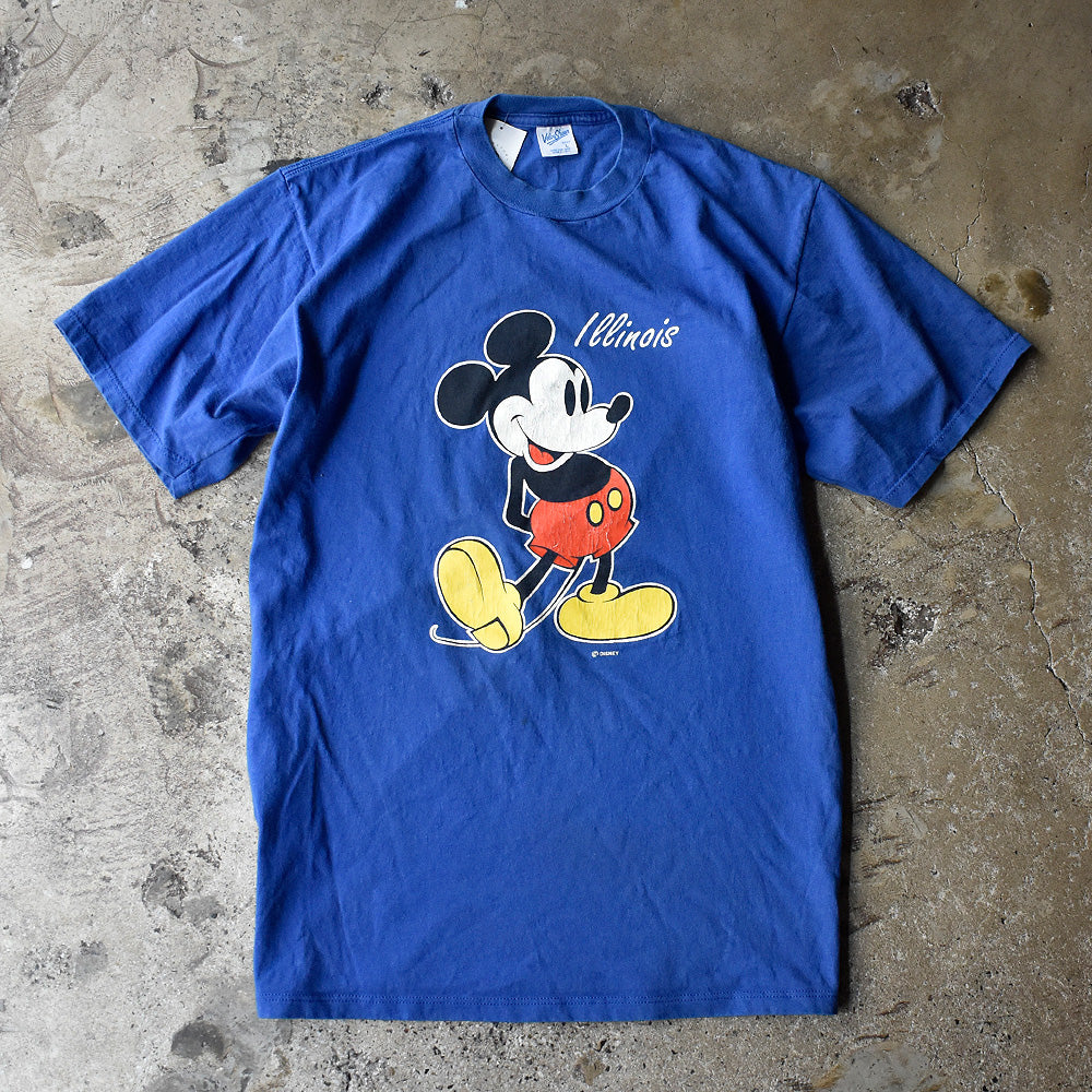 90's レアカラー！ Disney “Mickey“ ブルー！ Tシャツ USA製 250720H