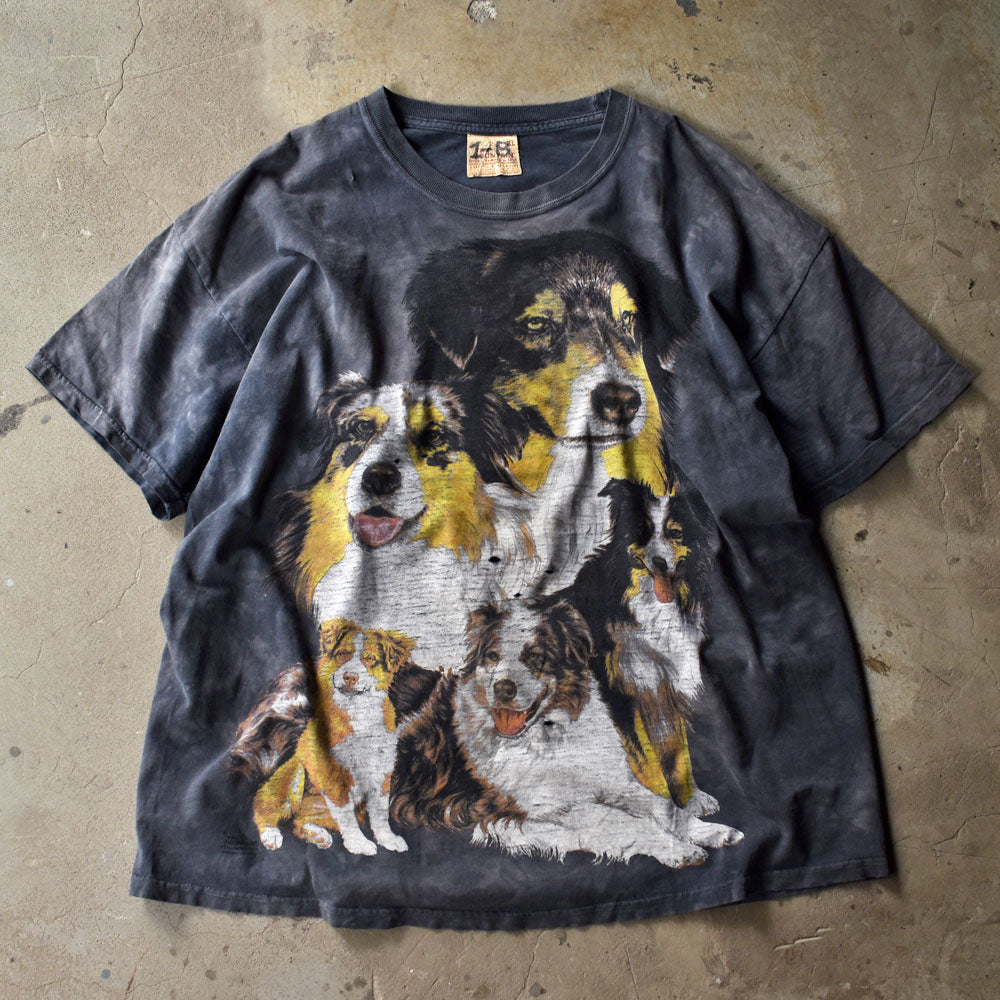 Y2K　THE MOUNTAIN/ザ マウンテン “DOG” 犬 アニマルプリント Tシャツ　230426