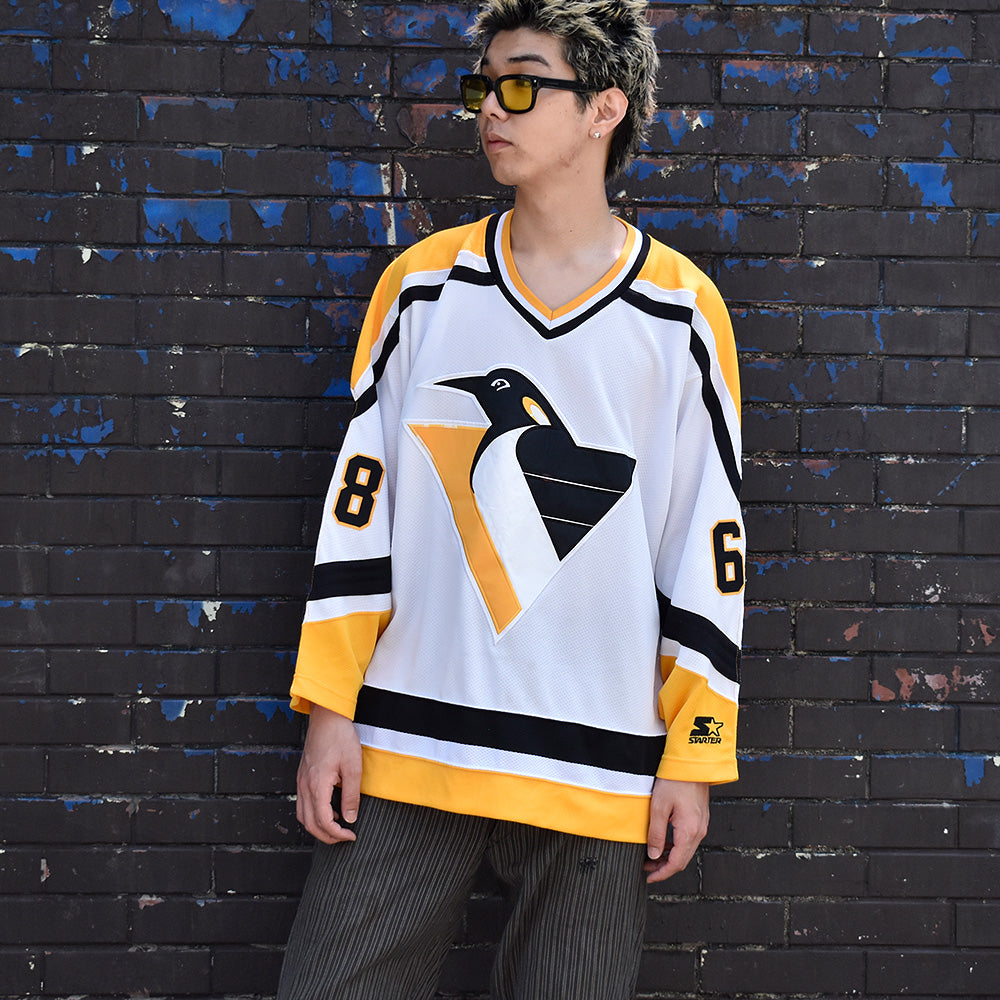 Y2K STARTER NHL “Pittsburgh Penguins“ ホッケーシャツ 250725H
