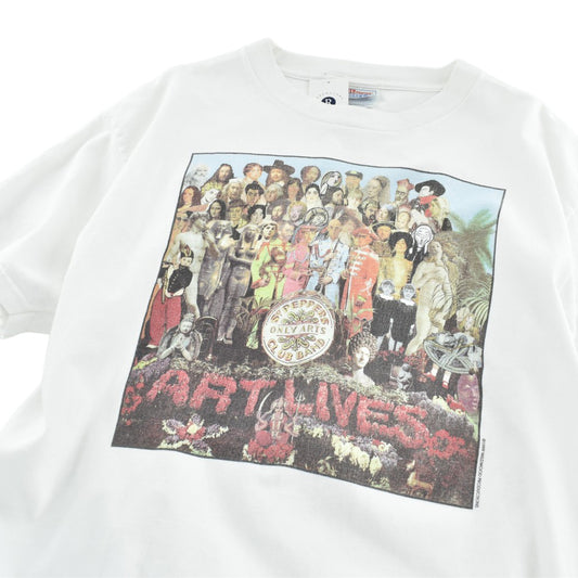 90's "St Pepper's Only Arts Club Band / ART LIVES" アート パロディTシャツ 260616H