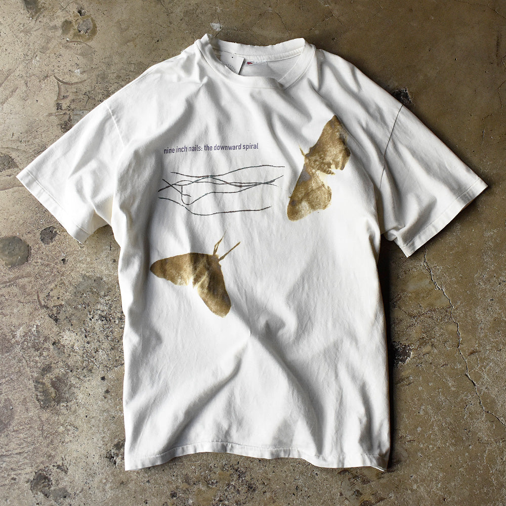 ナイン・インチ・ネイルズ THE DOWNWARD SPIRAL ジャケットモチーフ ボックスロゴ Tシャツ 1994年 ヴィンテージ