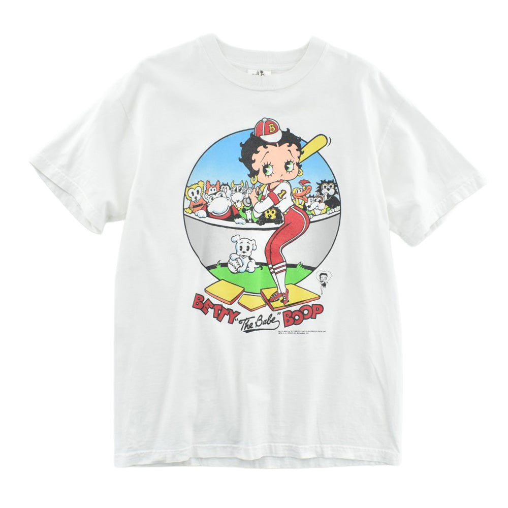 90's BETTY BOOP "The Babe" ベースボール キャラT USA製 260814H