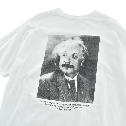90's Albert Einstein アインシュタイン 数学学会 フォトTシャツ 260922H