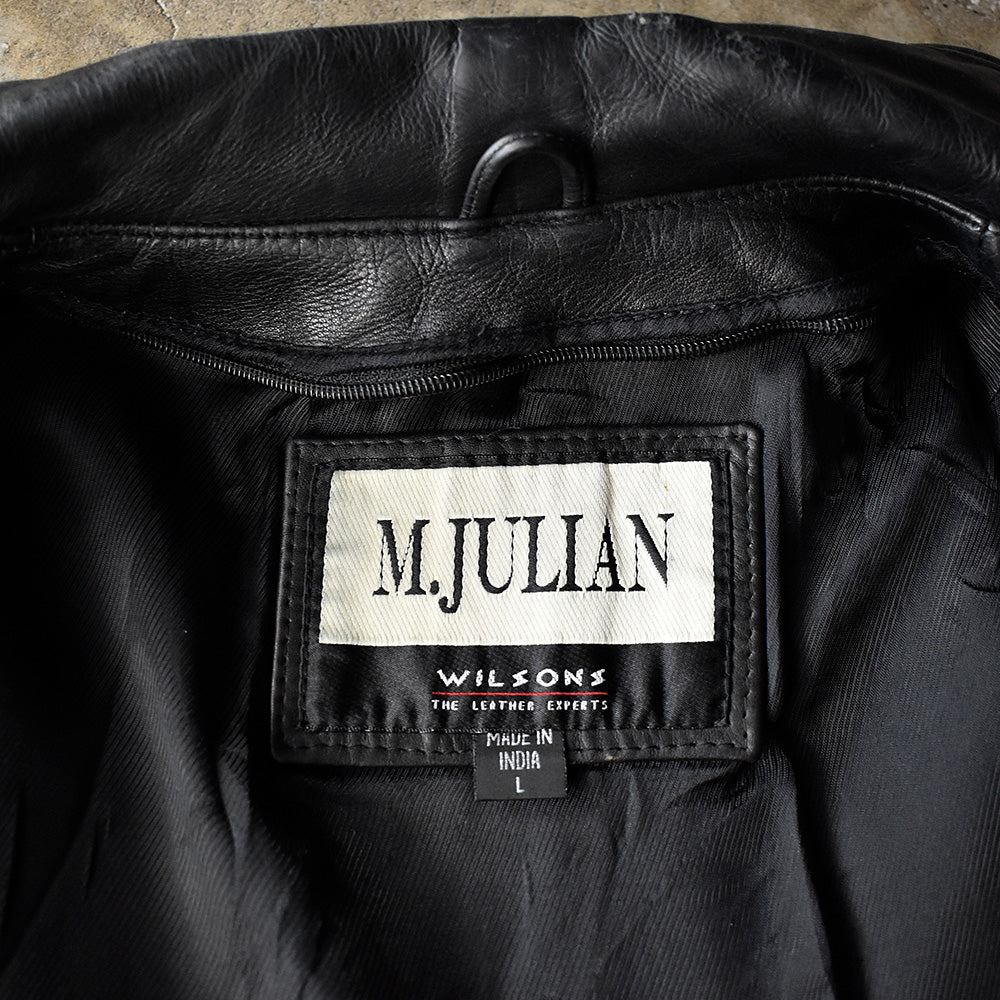 90's～ M.JULIAN Wilsons レザースウィングトップ ブルゾン Thinsulate 250420H
