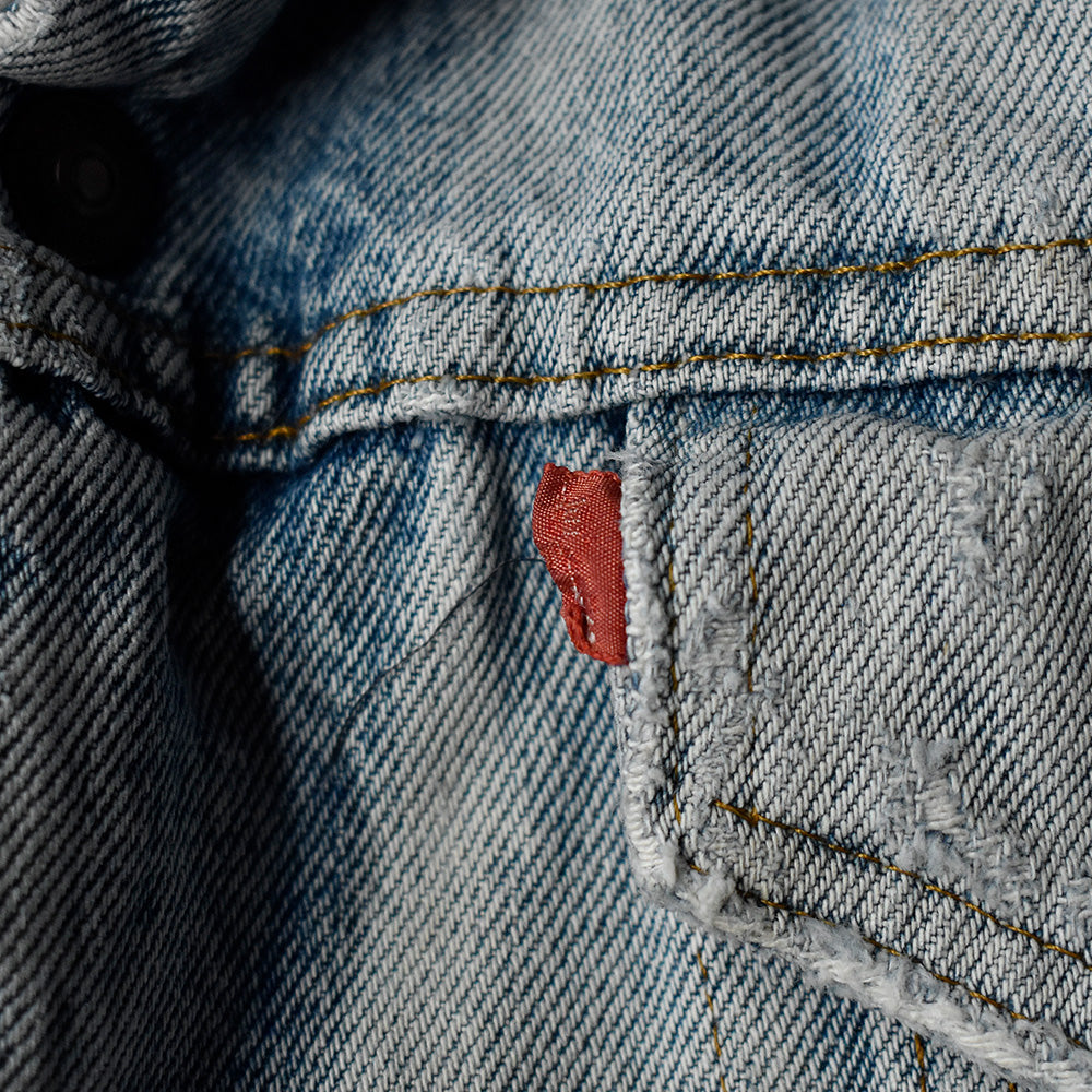 80's ボロ！ Levi's 70608-0216 デニムボアジャケット USA製 240105H