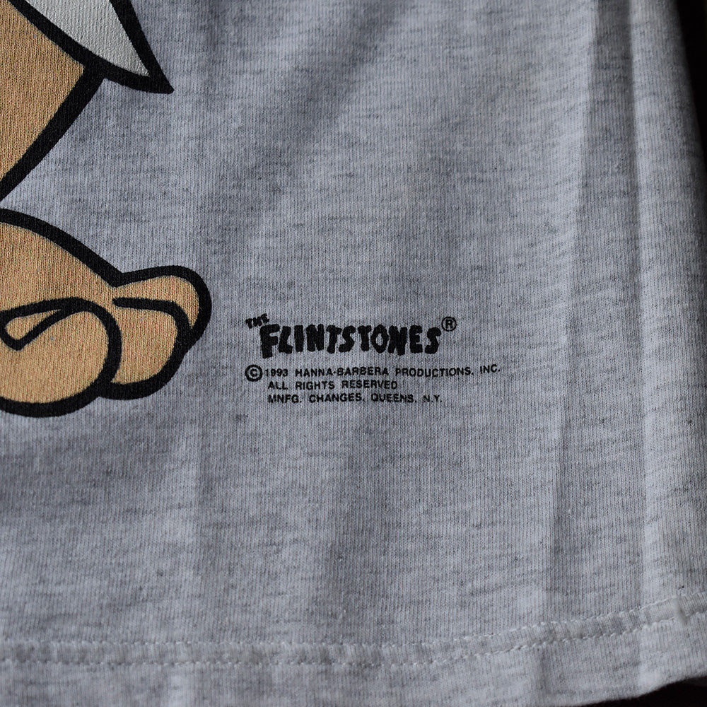 90's The Flintstones “THE KING OF BEDROCK'N ROLL” ビッグプリント！ 海外アニメ キャラ Tシャツ 250801H