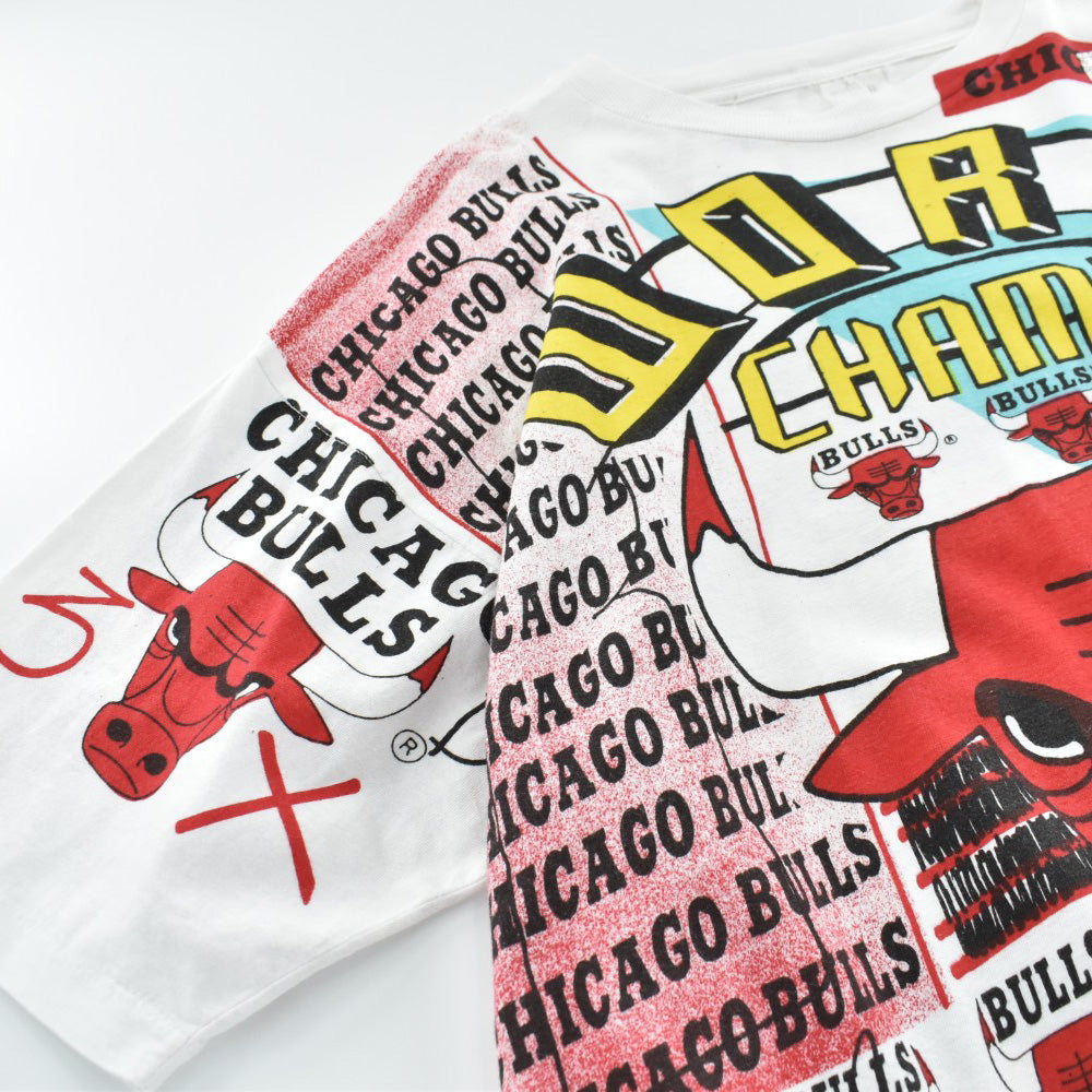 90’s AOP Chicago Bulls “1993 WORLD CHAMPS” NBA Tシャツ 260526H