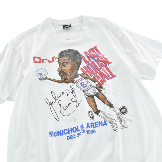 80's Julius Erving “Dr. J's LAST HOUSE CALL” NBA Tシャツ 260519H
