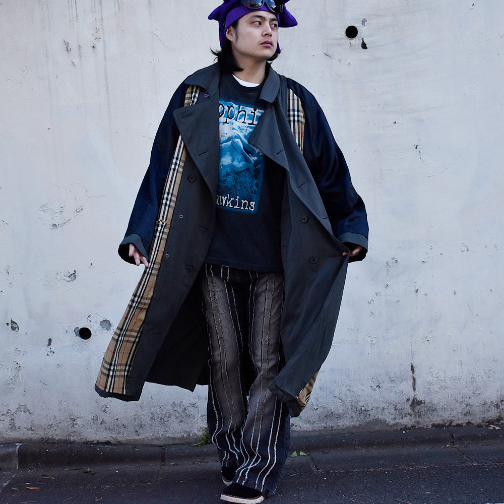 90's～ Burberry London キャメルヘア トレンチコート 240119