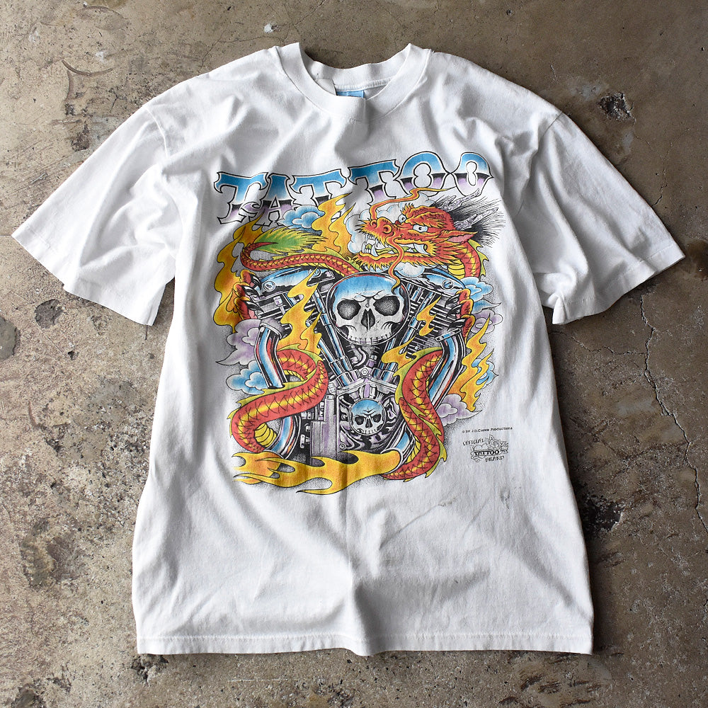 80's JD Crowe Official Tattoo Brand “Tattoo” art Tシャツ USA製 240429H