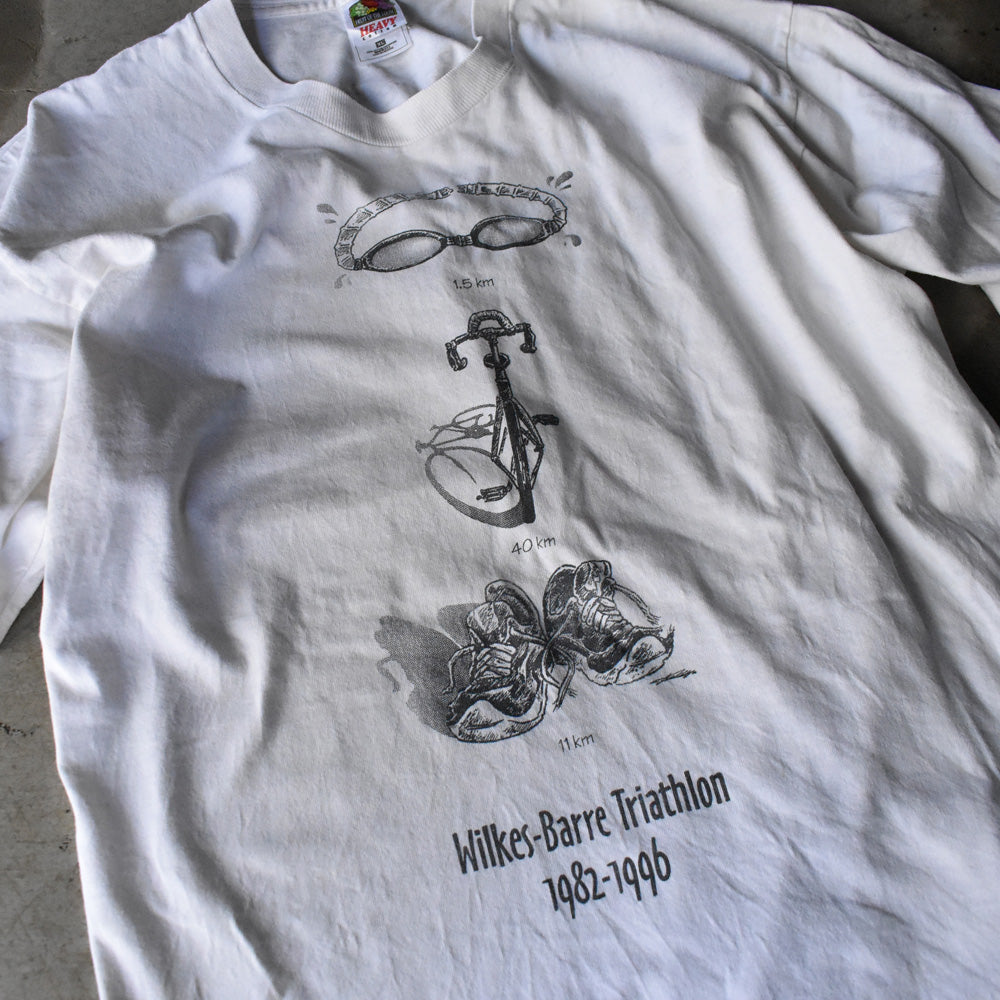 Wilkes-Barre トライアスロン 両面プリント Tシャツ 1990年〜 USA製 ヴィンテージ