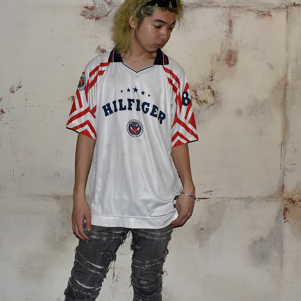 90's Tommy Hilfiger フットボール サッカーシャツ USA製 250613H