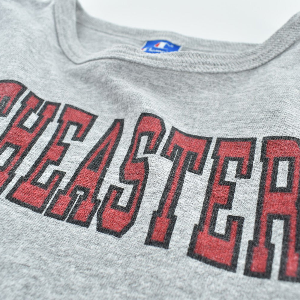 90's Champion "NORTHEASTERN" 染み込みプリント カレッジTシャツ USA製 260818H