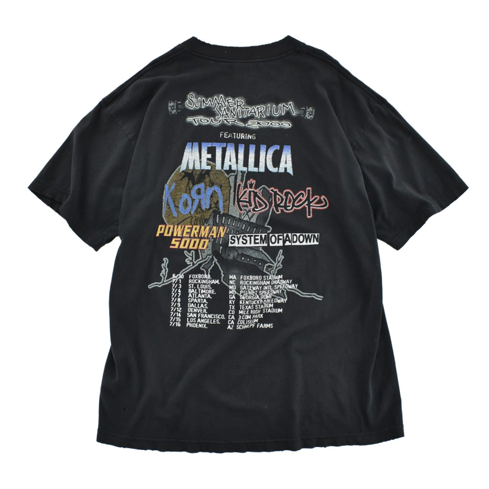 Y2K Metallica Summer Sanitarium Tour 2000 ヘヴィメタル ツアーTシャツ 260707H