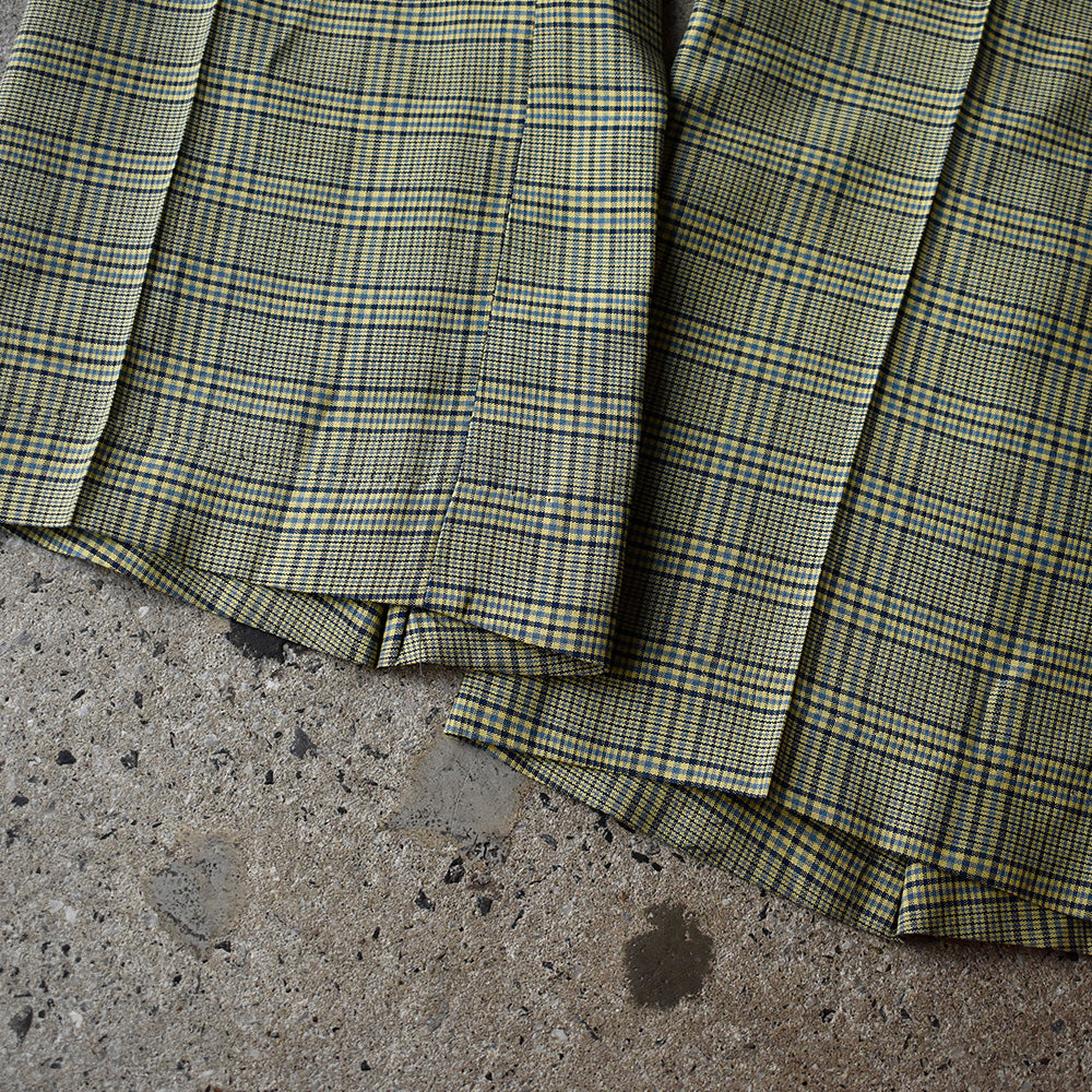 70's チェック柄 スラックスパンツ SCOVILLジップ 250619H