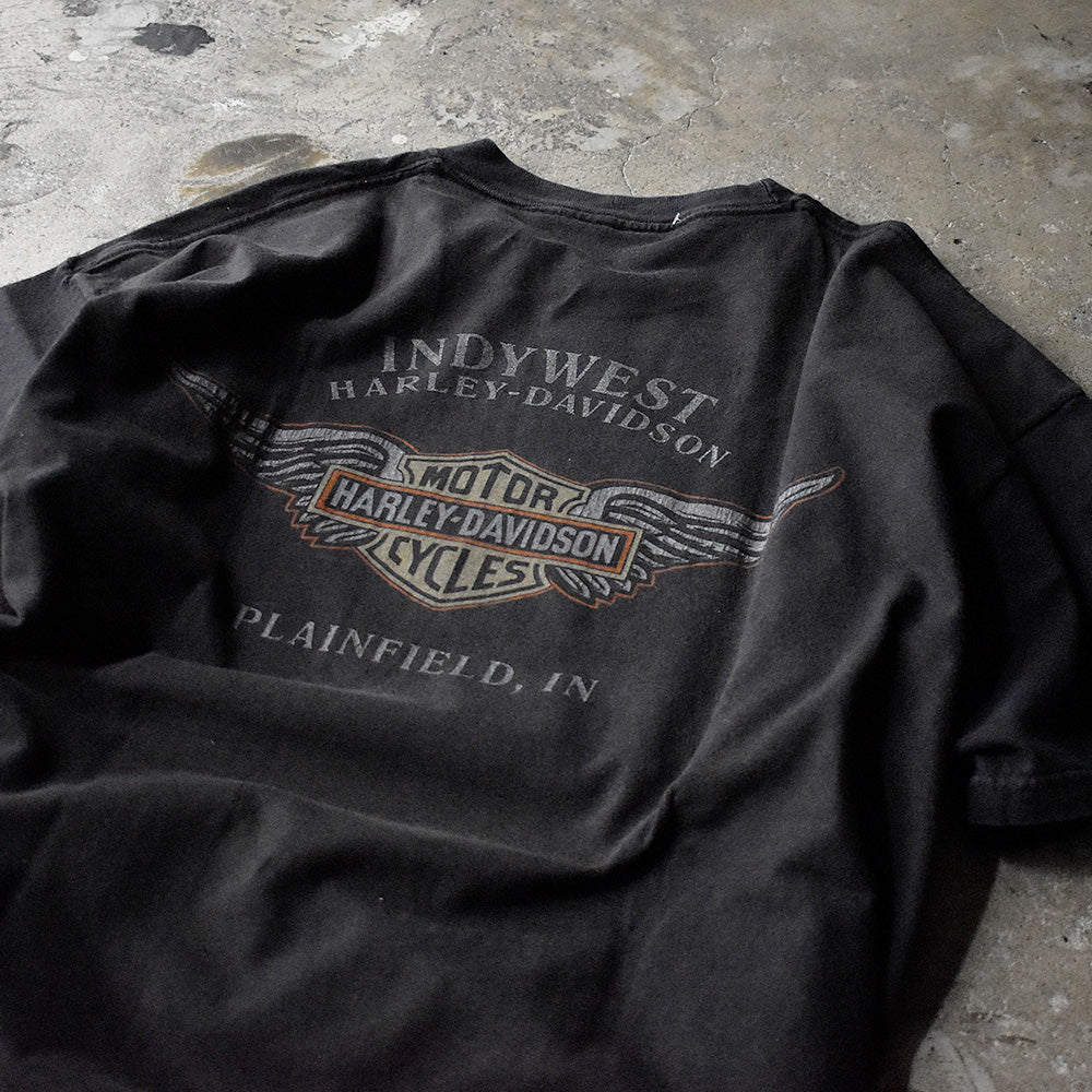 Y2K Harley-Davidson スカルTシャツ 250305H