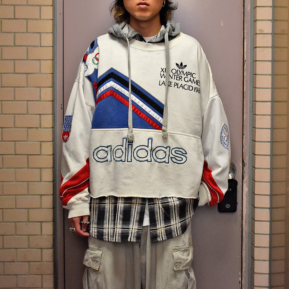 80's adidas  “Olympic” カットオフ！ スウェット 231216H