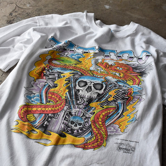 80's JD Crowe Official Tattoo Brand “Tattoo” art Tシャツ USA製 240429H