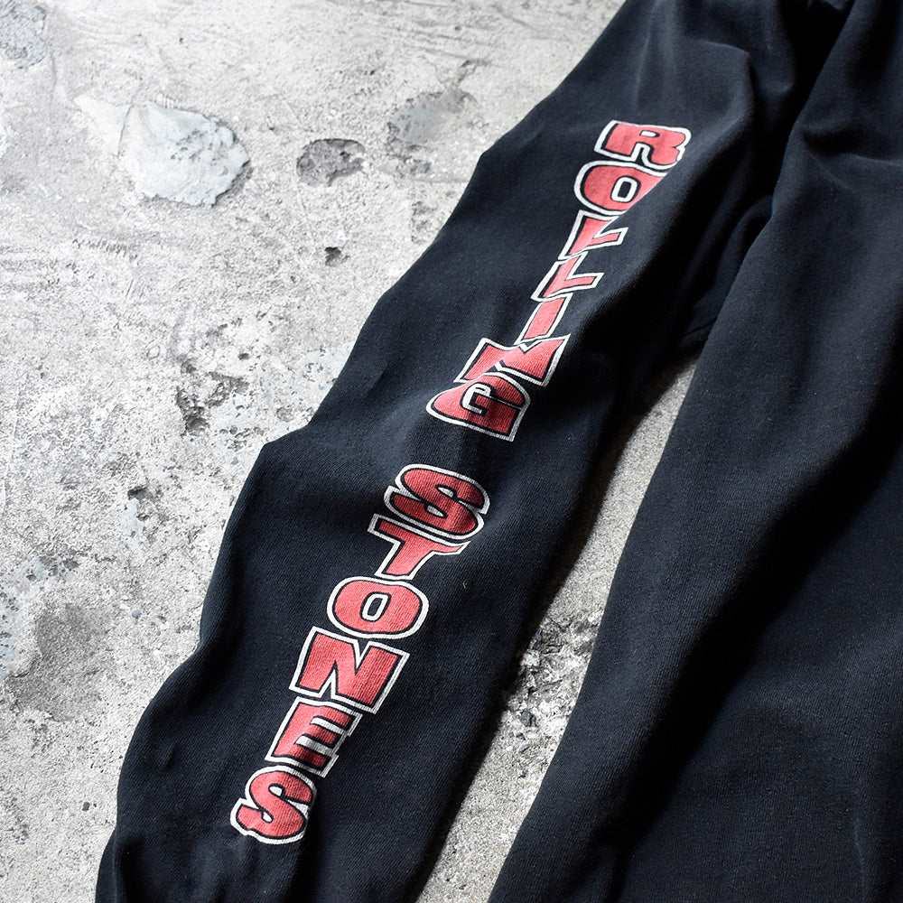 90's The Rolling Stones ユニオンジャックロゴ刺繡 ロングスリーブTシャツ 240606H