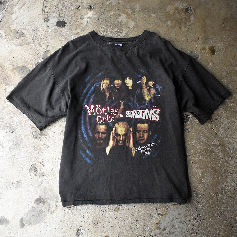 90's Mötley Crüe×Scorpions “Maximum Rock” Tour Tシャツ 250604H