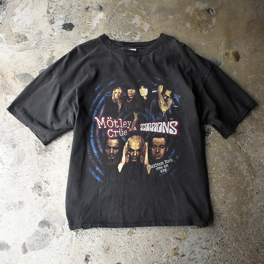 90's Mötley Crüe×Scorpions “Maximum Rock” Tour Tシャツ 250604H