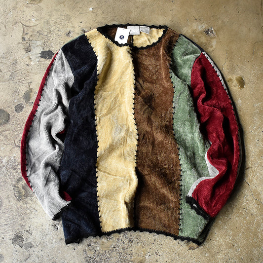 Y2K Blair マルチカラー ストライプ柄 ニット 250128