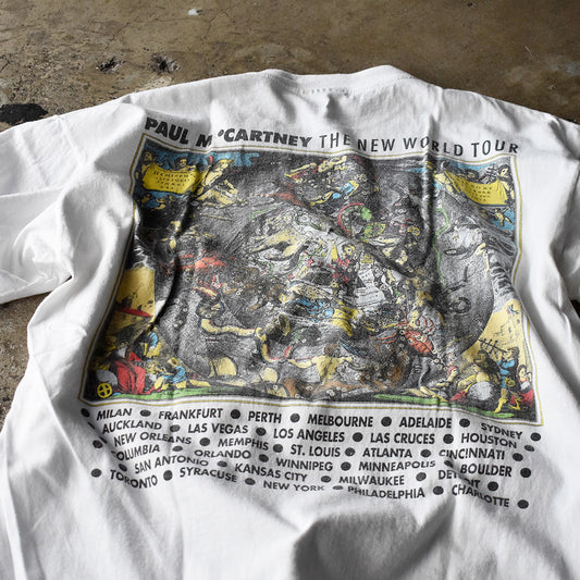 90's Paul McCartney “The New World Tour” ロック Tシャツ 240402H