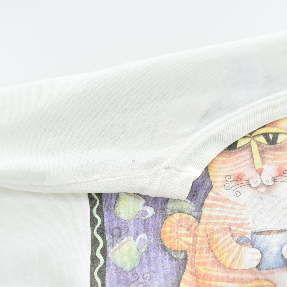 90's "CATPUCCINO" 猫 アートTシャツ USA製 260515H