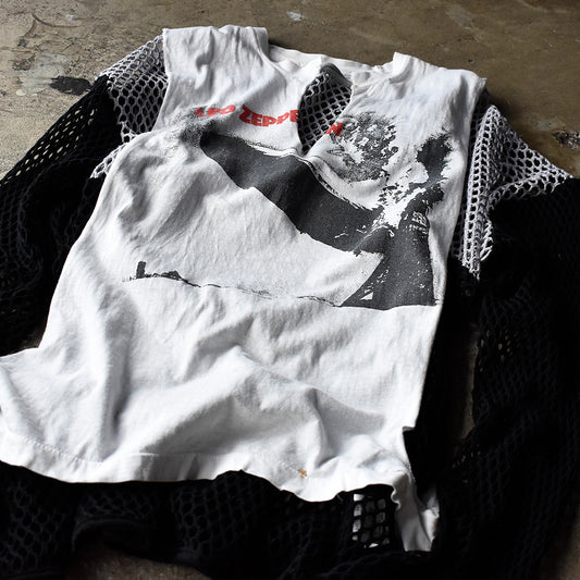 80's LED ZEPPELIN “LED ZEPPELIN&Hey, Hey, What Can I Do“ カットオフTシャツ 240822