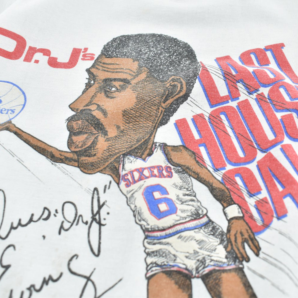 80's Julius Erving “Dr. J's LAST HOUSE CALL” NBA Tシャツ 260519H