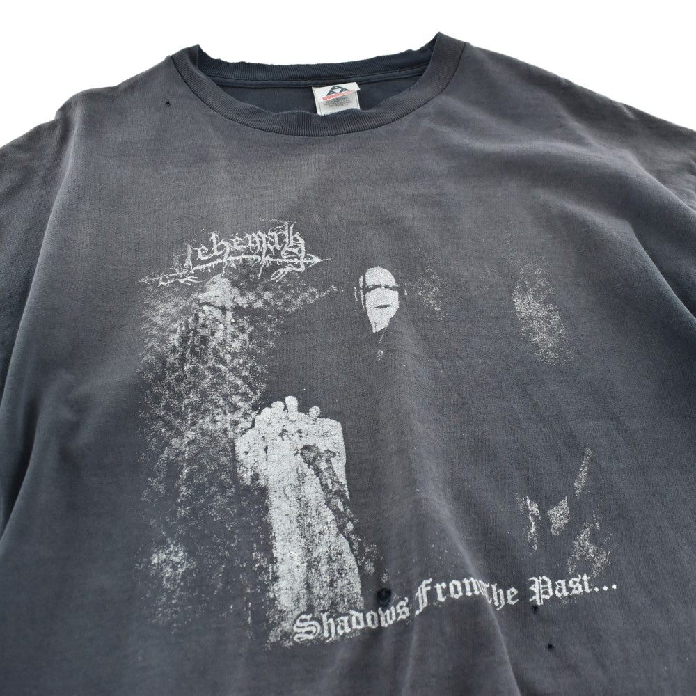 Y2K Nehëmah "Shadows From The Past..." ブラックメタル ロックTシャツ 260609H