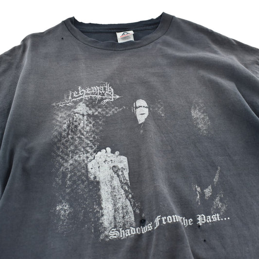 Y2K Nehëmah "Shadows From The Past..." ブラックメタル ロックTシャツ 260609H