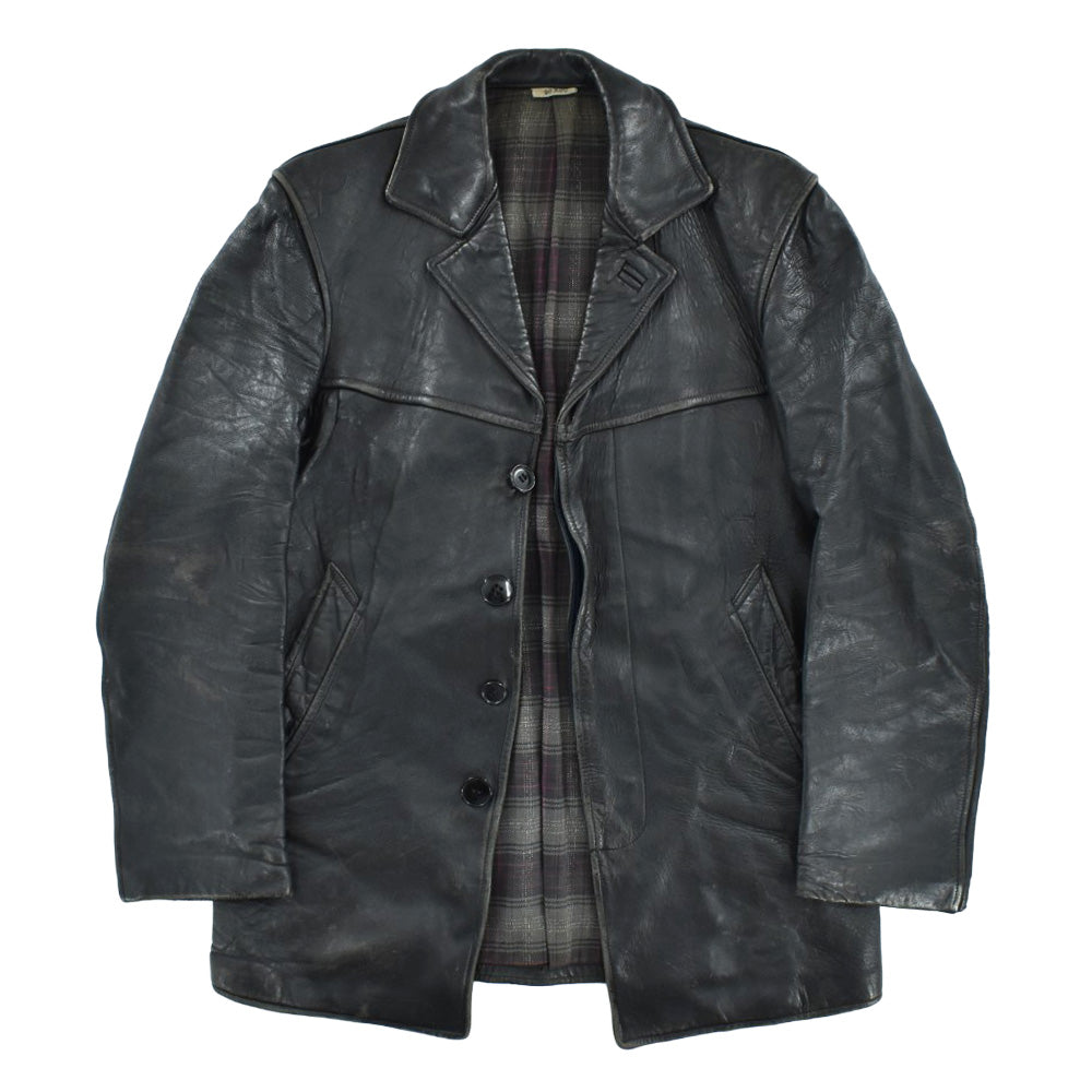 60's~ M.I.C フレンチレザー カーコート 260224H