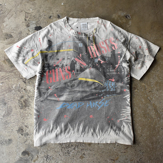 90's AOP! GUNS N' ROSES “DEAD HORSE” Tシャツ 250621H