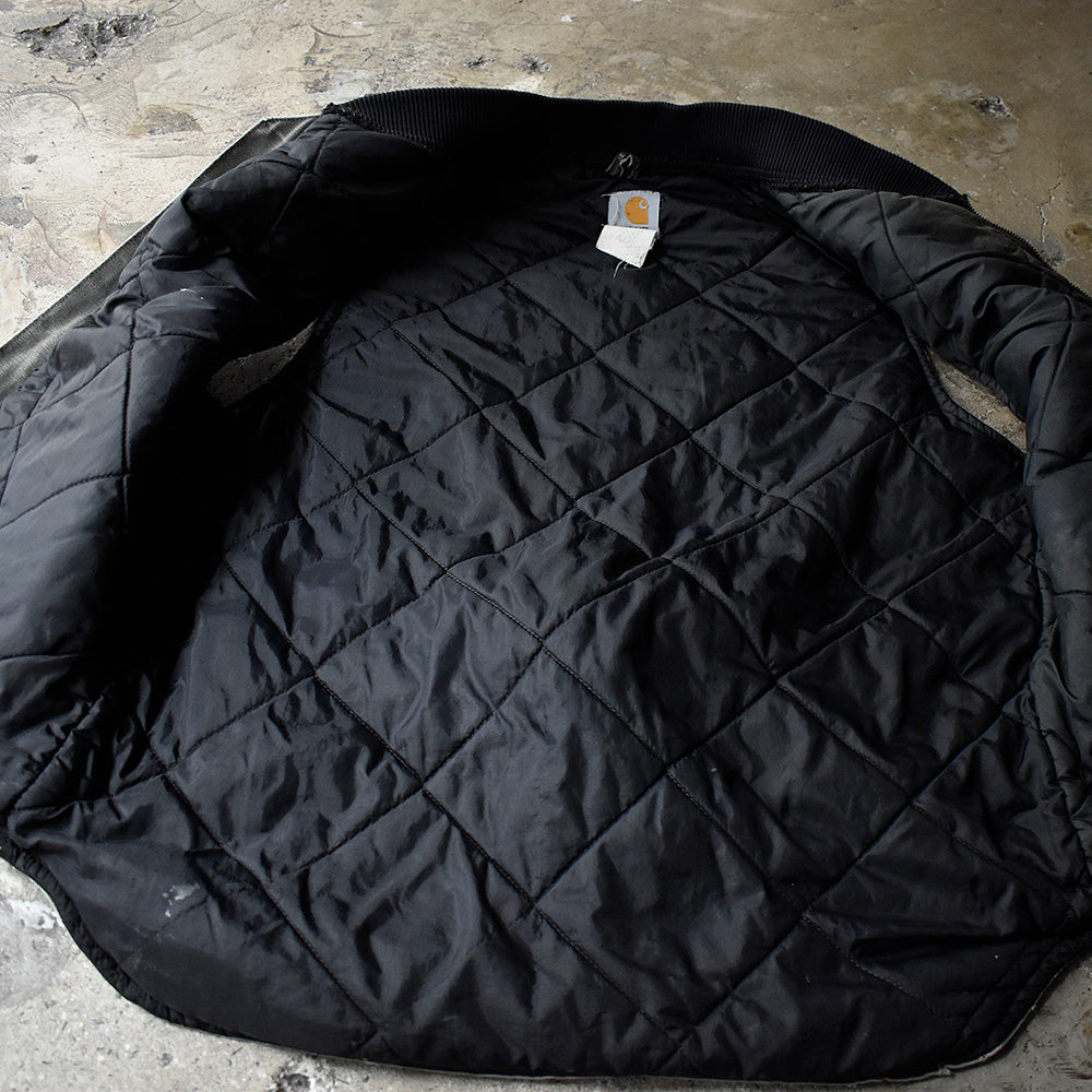 90's～ ダメージ！ ペンキ！ Carhartt  ダック ベスト キルティングライナー 240926H