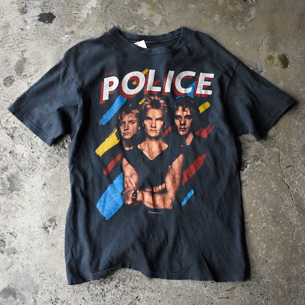 ポリス Synchronicity メンバープリント ツアーTシャツ 1983年 シングルステッチ ヴィンテージ