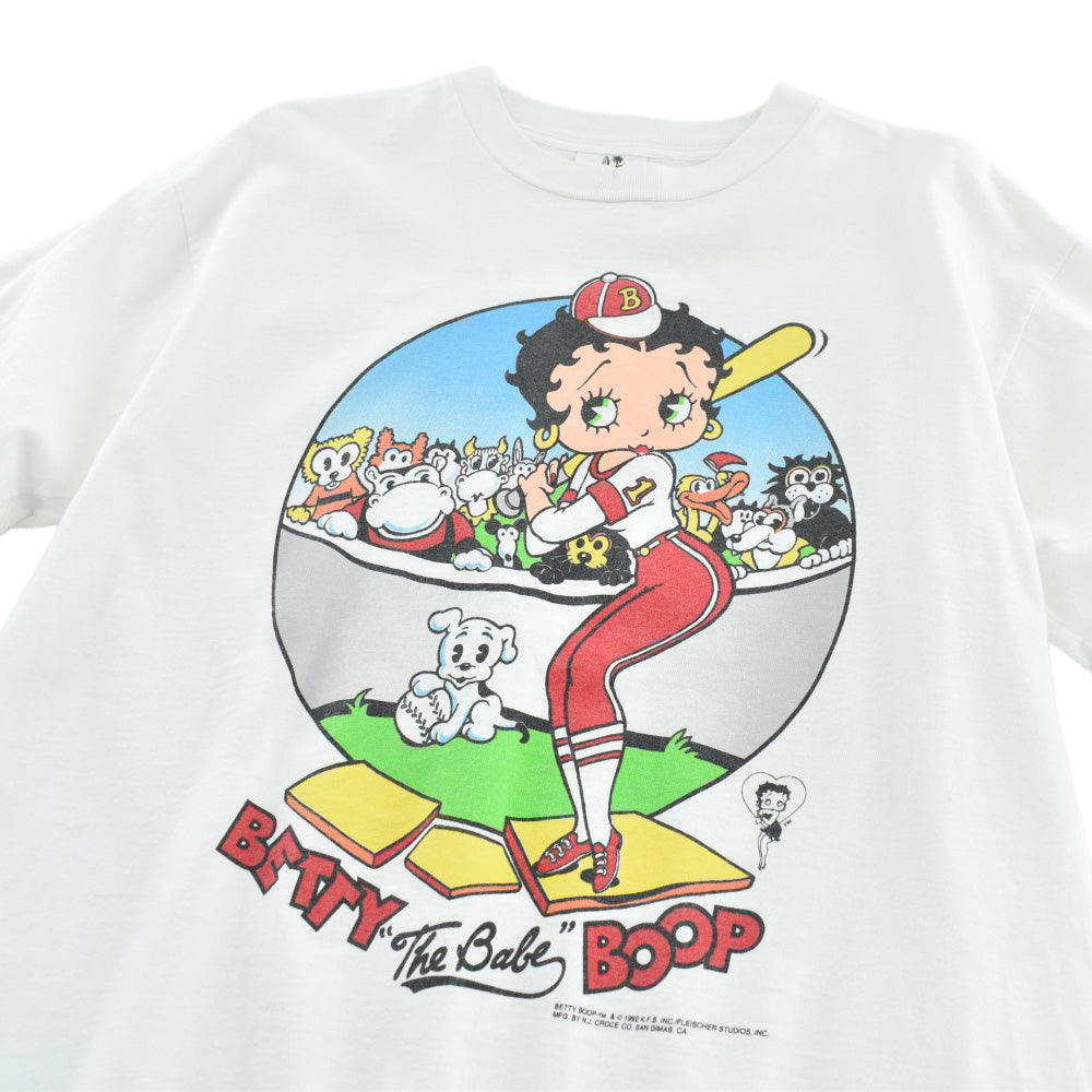 90's BETTY BOOP "The Babe" ベースボール キャラT USA製 260814H