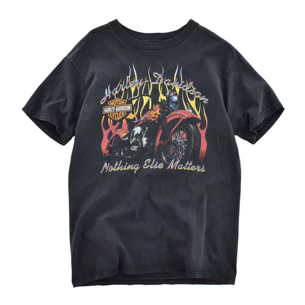 90's HARLEY-DAVIDSON "Nothing Else Matters" フレイム ハーレーT USA製 260821H