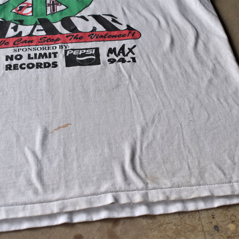 90's NO LIMIT RECORDS ”PARTNERS PEACE” レコード 企業系 Tシャツ 240528