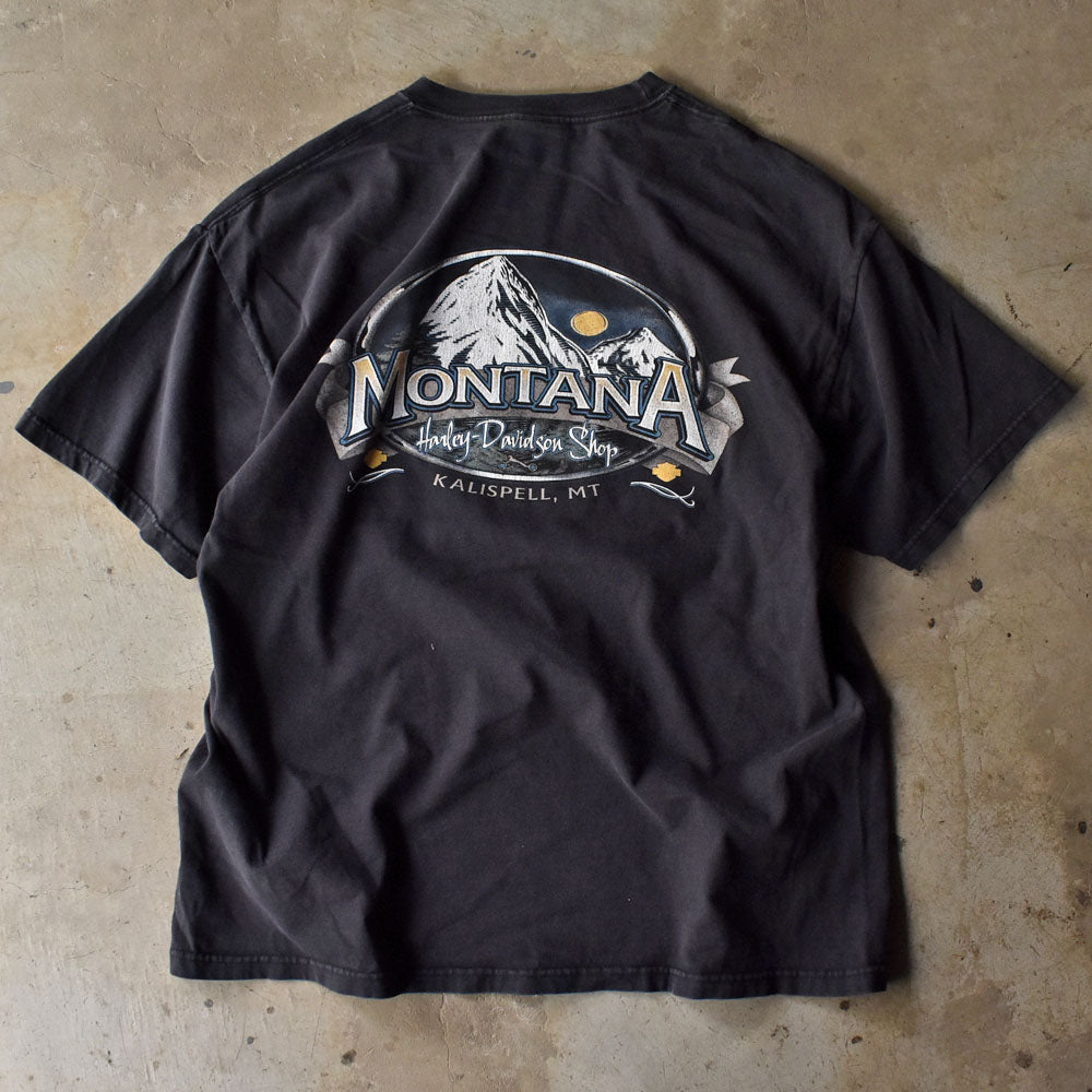 Y2K Harley-Davidson “MONTANA” 両面プリント Tシャツ USA製 240526