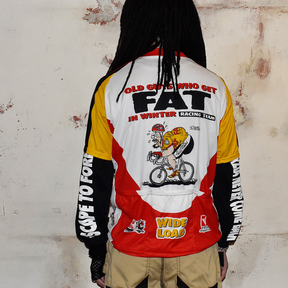 Y2K “Old Guys Who Get Fat In Winter” サイクリングシャツ USA製 240330H