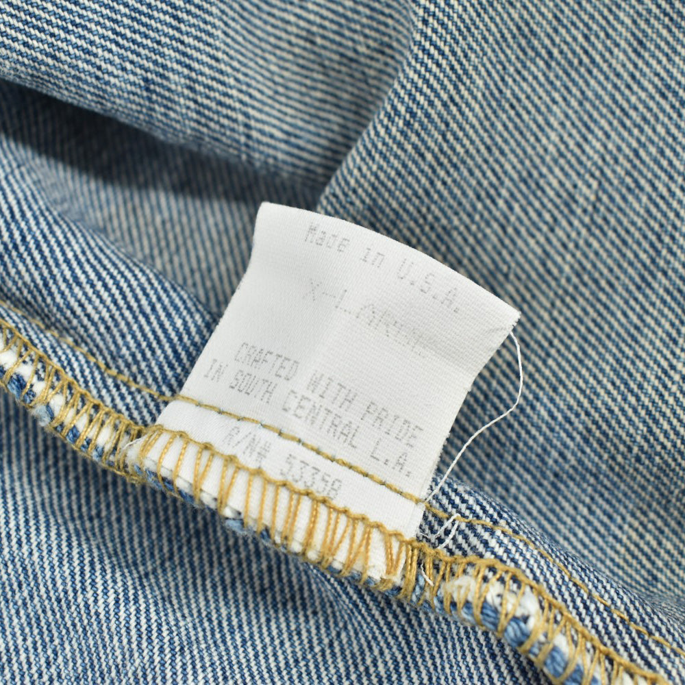 90's Karl Kani メタルプレート デニム シャツジャケット USA製 260310H