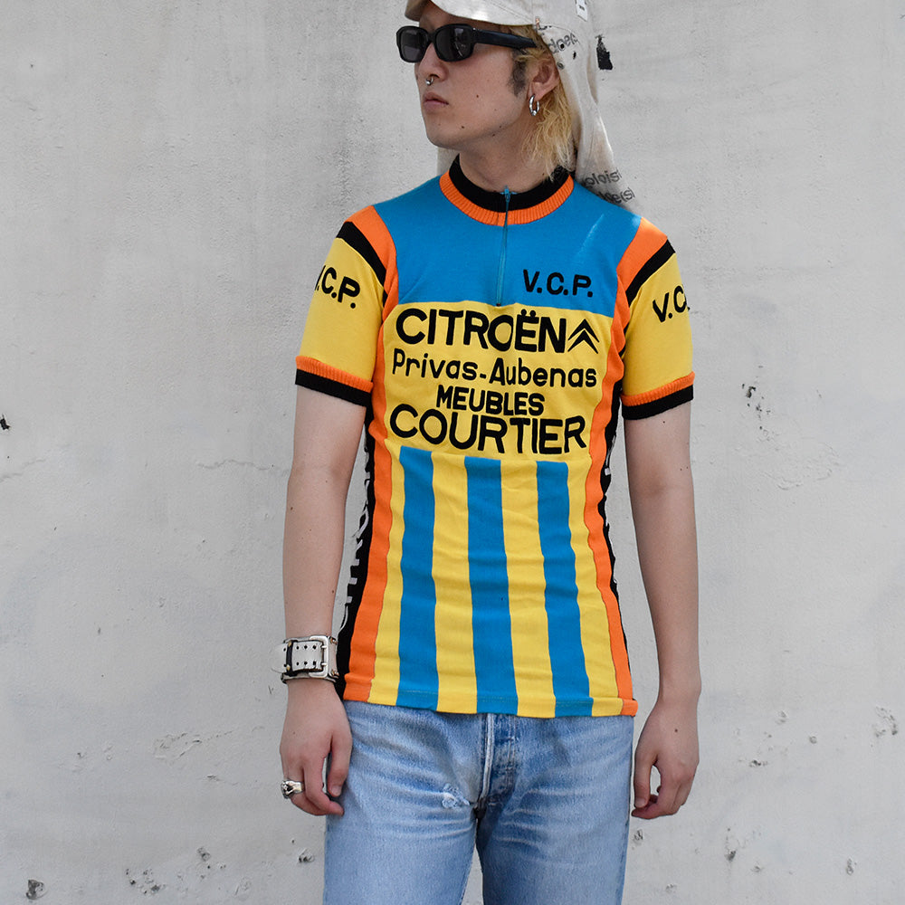 70's “Citroën” サイクリングシャツ Euro製 240723H
