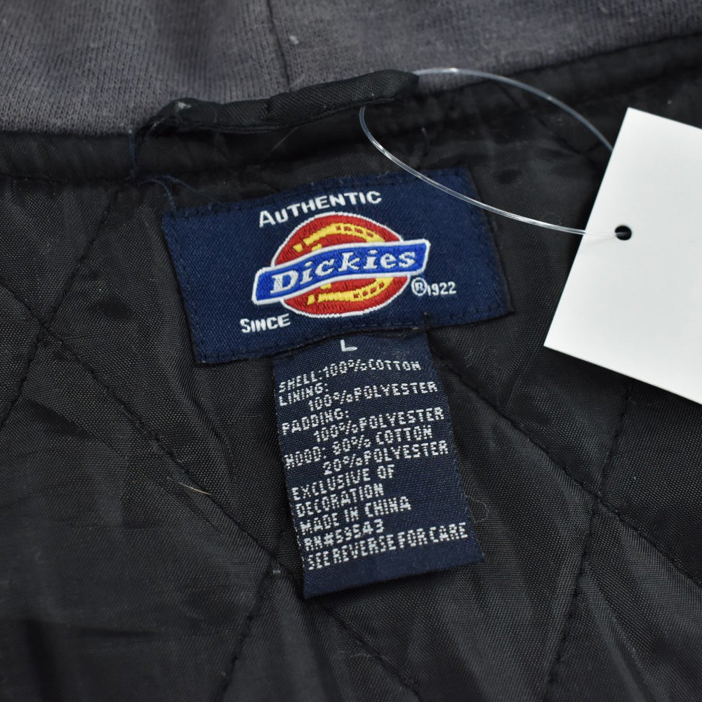 Y2K Dickies フード付き キルティングネルシャツ 黒 260306H