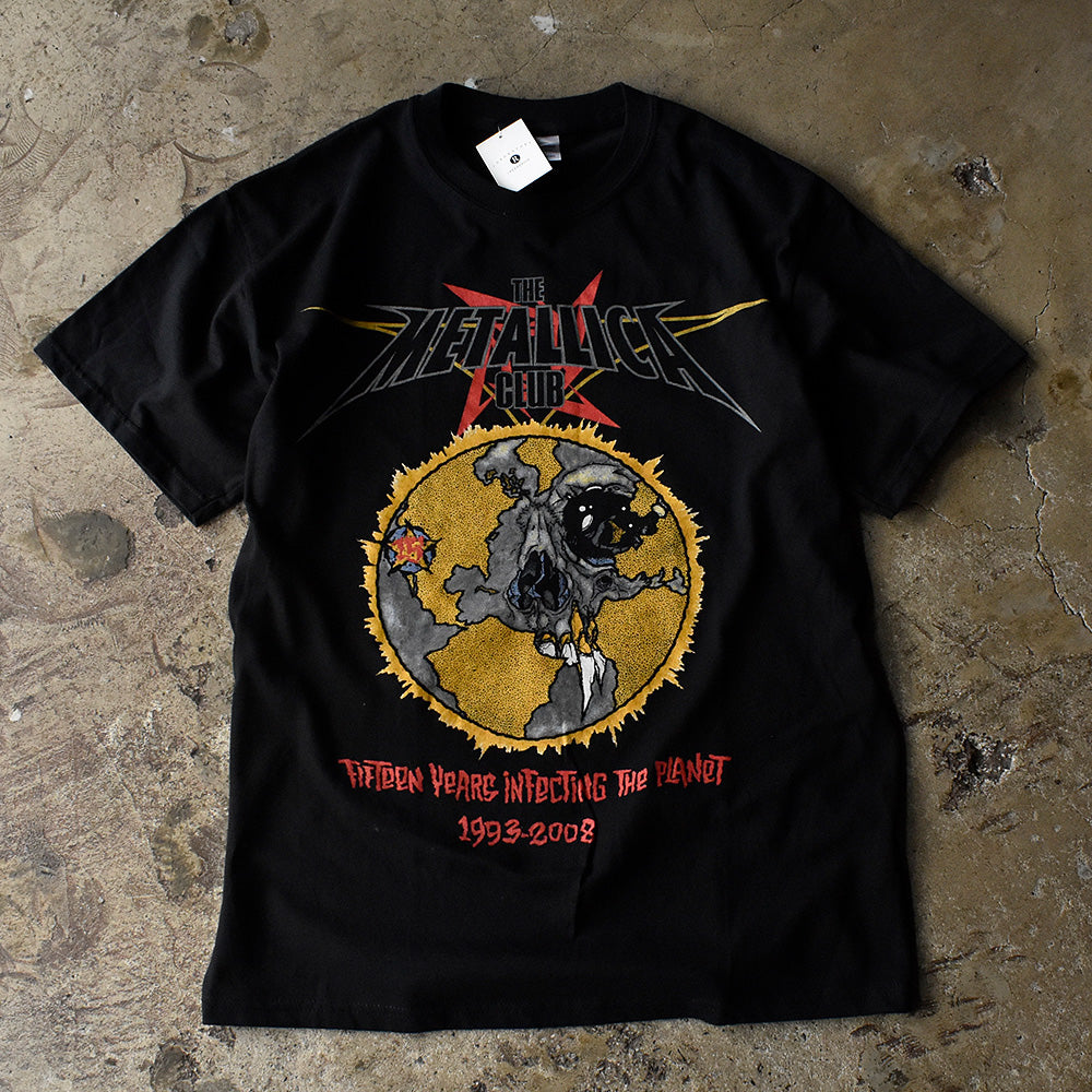 Y2K　Metallica/メタリカ　The Metallica Club　"15 Years Infecting The Planet" 1993-2008 Tee　ミントコンディション！　230829H