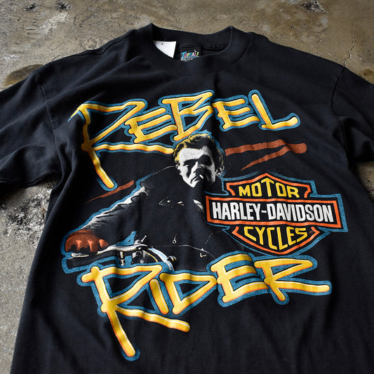 80's Harley Davidson×James Dean “Rebel Rider“ Tシャツ USA製 240613H