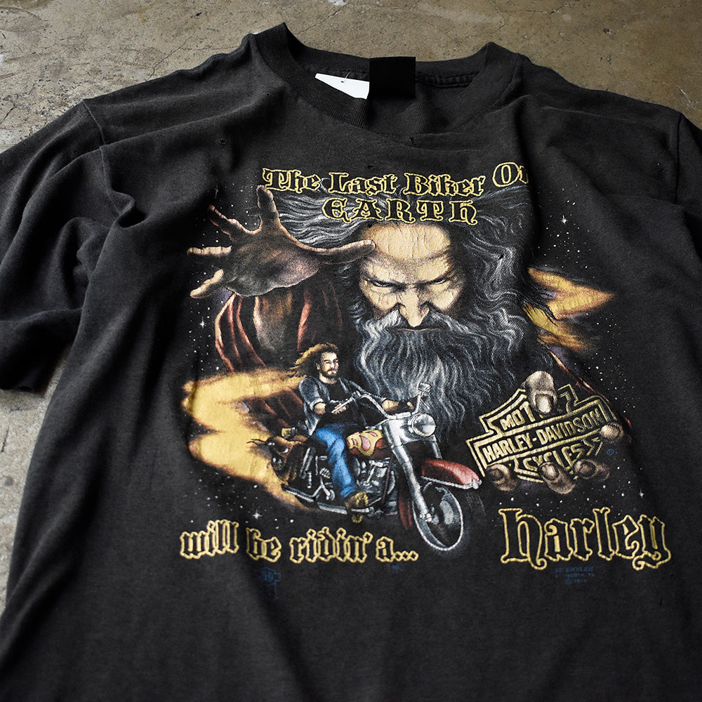 ハーレーダビッドソン The Last Biker on Earth Tシャツ 1988年 USA製 ヴィンテージ
