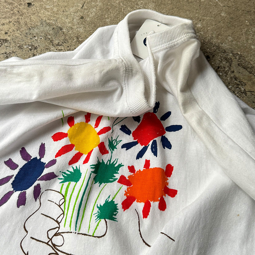 Y2K Pablo Picasso “花束を持つ手” art Tシャツ 240325H