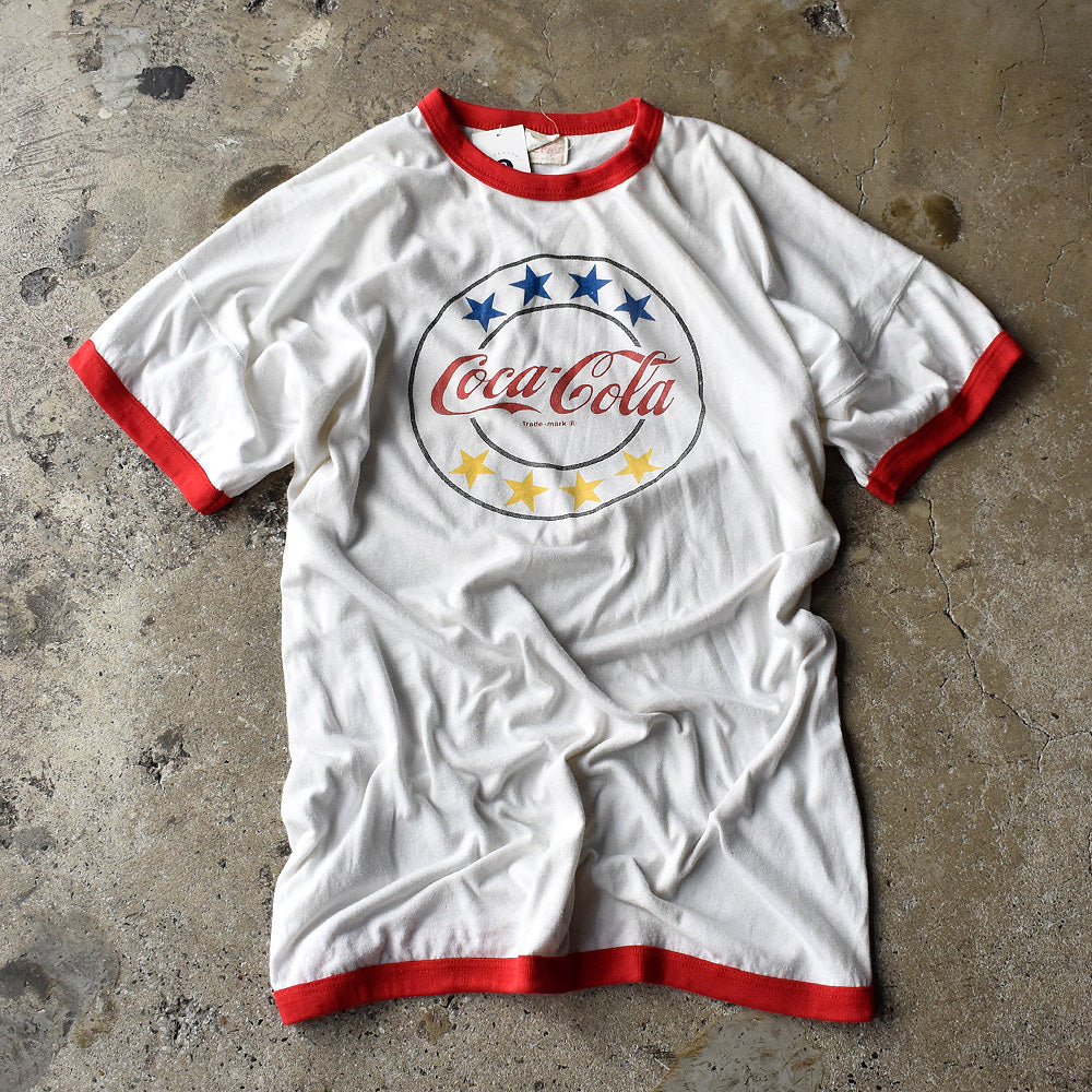 コカ・コーラ スターロゴ リンガーTシャツ 1980年 ヴィンテージ